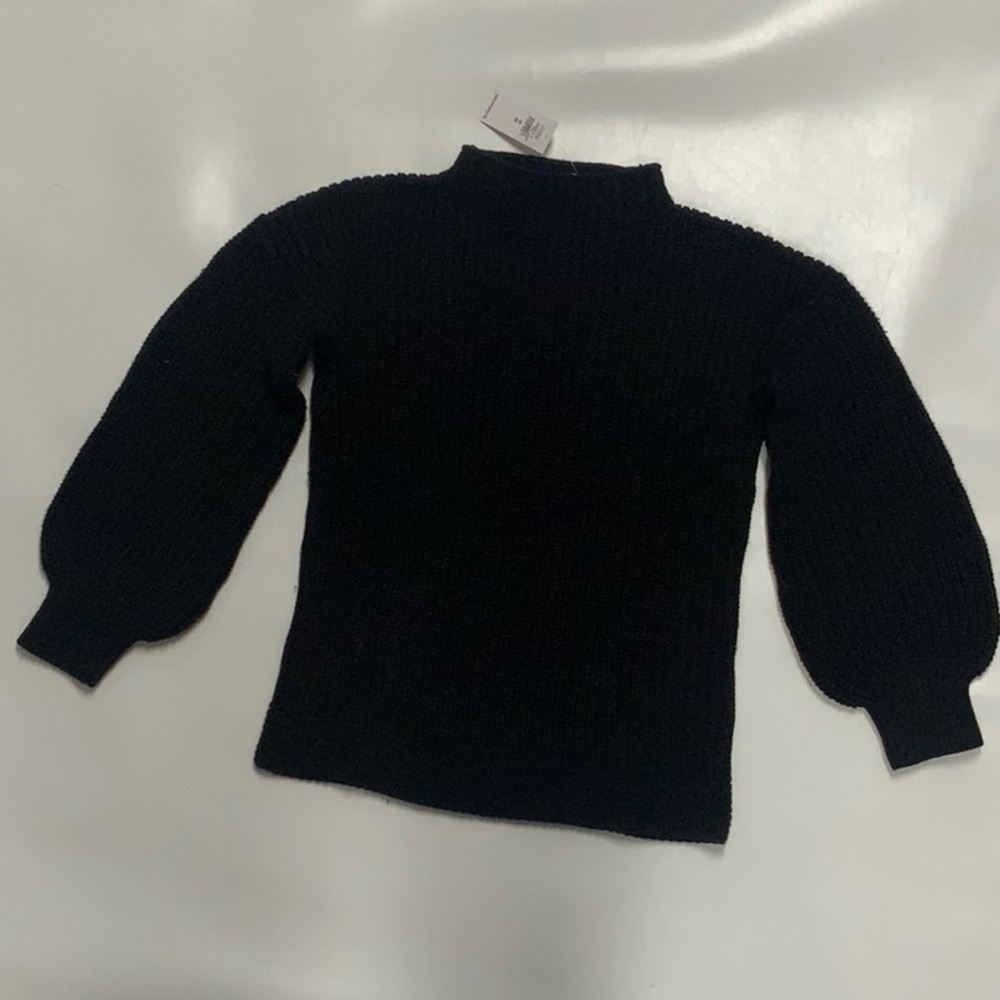 NWT - Gap Girls black cotton knit sweater -Size M